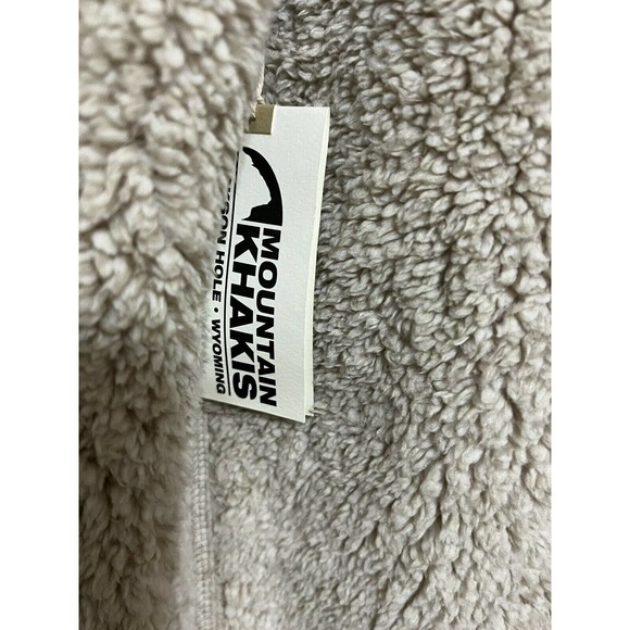 Mountain Khakis Women's Small Sherpa Pullover Quarter Zip Jacket Shirt New Cream - Picture 7 of 7